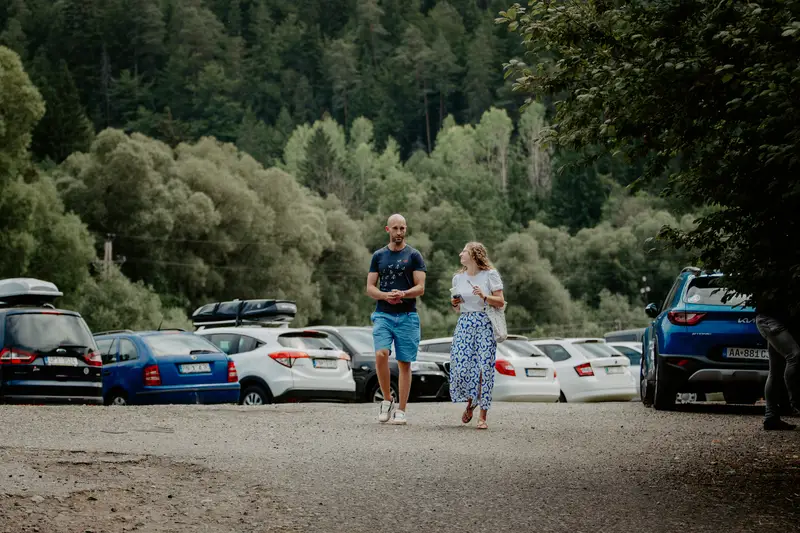 Parkovisko priamo v areáli ranča